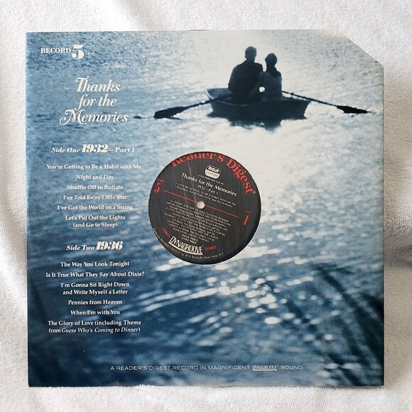 RARE- Reader's Digest "Thanks for the Memories" 1930's-Set Of 8 LP Records Vinyl - Picture 13 of 16